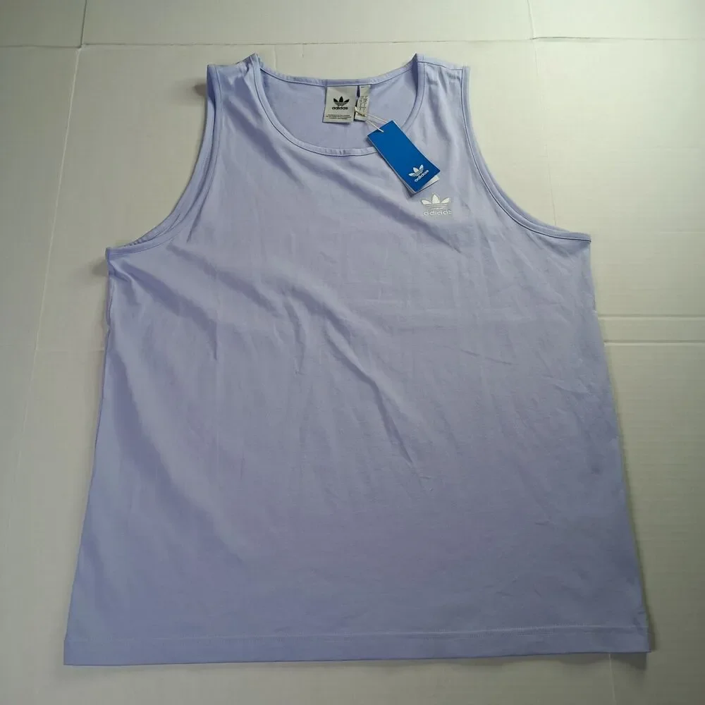 Adidas Originals Essentials Tank Top‎ Men’s L Purple Athletic Sleeveless Shirt